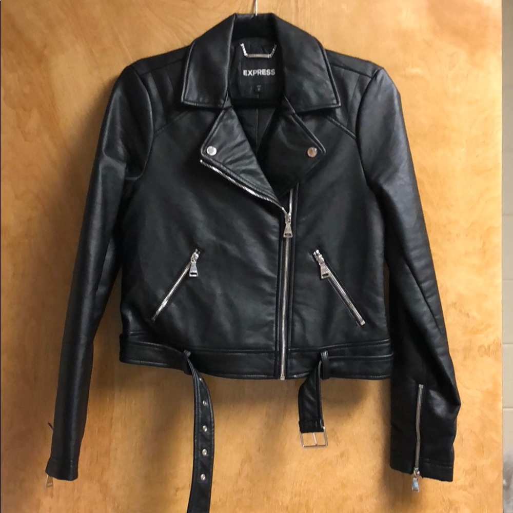 Express Faux Leather Moro Jacket
